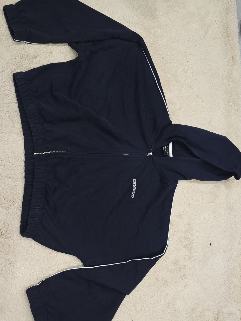 IETSFRANS Women's Navy Bomber Jacket with Hood